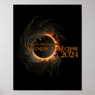 Affiche Total Solaire Eclipse Chemise Avril 8 Embrasser L'
