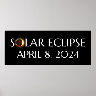 Affiche Total Solaire Eclipse USA 8 avril 2024