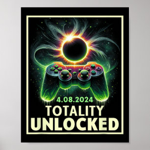 Affiche Total Solar Eclipse 2024 Contrôleur de jeu vidéo g