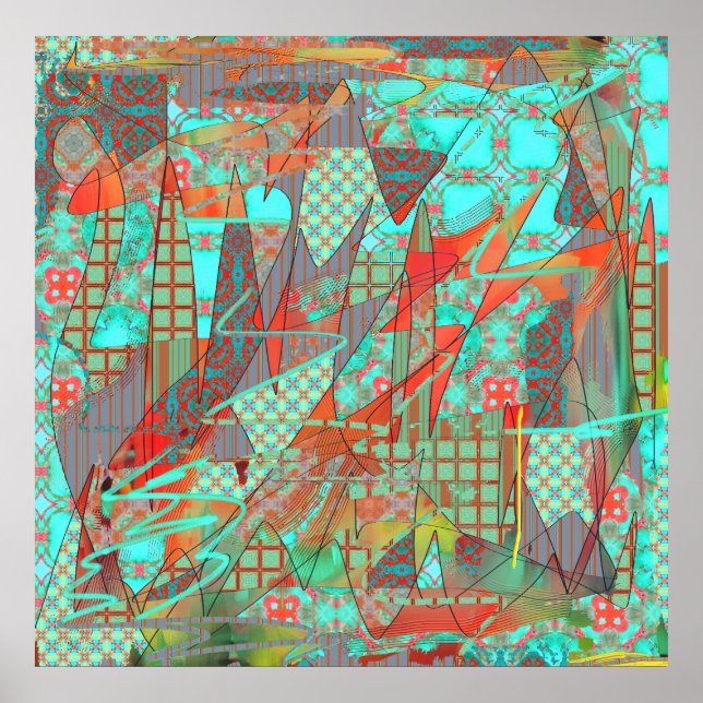 Affiche Totalement Abstrait (Devant)