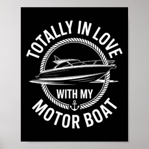 Affiche Totalement Amoureux De Mon Capitaine De Bateau À M