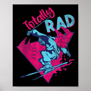 Affiche Totalement Rad, Retro Ski Vintage 80s 90s Ski Outf