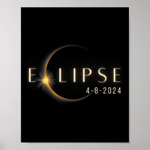 Affiche Totalité 04 08 24 Total Solaire Eclipse 2024