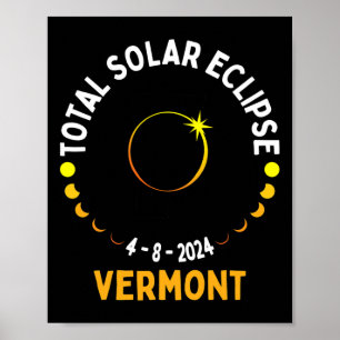 Affiche Totalité 04 08 24 Total Solaire Eclipse 2024 Vermo