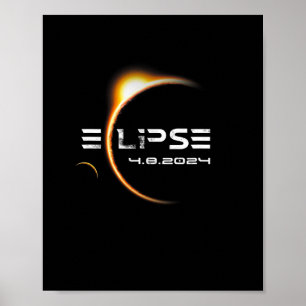 Affiche Totalité 4.08.2024 Total Éclipse Solaire 2024