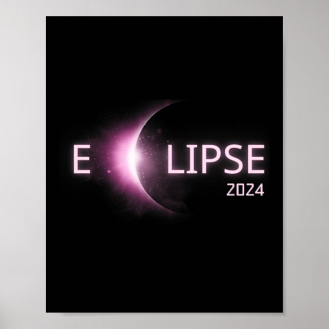 Affiche Totalité Éclipse solaire 2024 Total Éclipse solair (Devant)