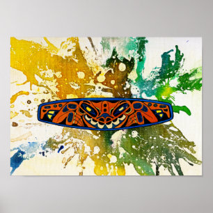 Affiche Totem Athabascan par Michael Moffa