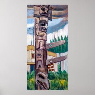 Affiche Totem haïda   Emily Carr  