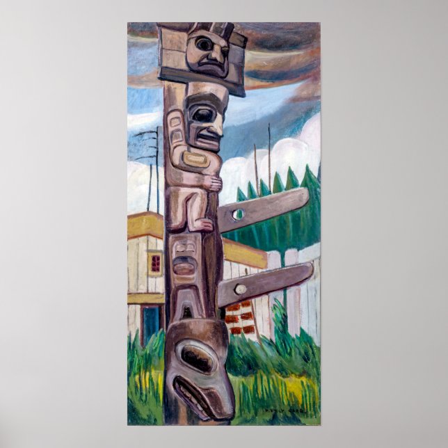 Affiche Totem haïda | Emily Carr | (Devant)