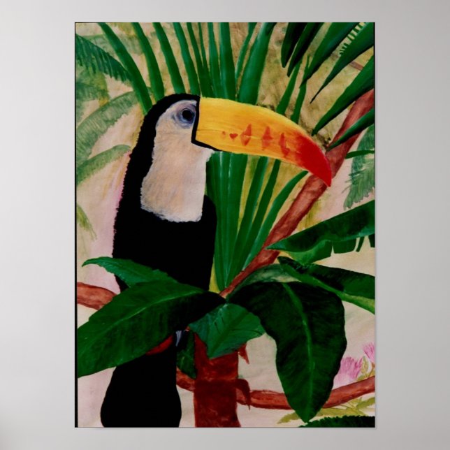 Affiche Toucan Bird South American Jungle Bird Art (Devant)