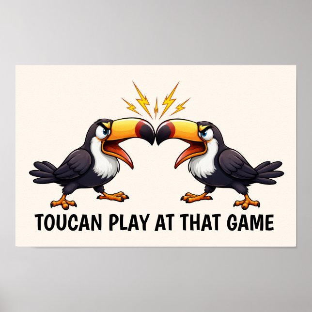 Affiche Toucan drôle (Devant)