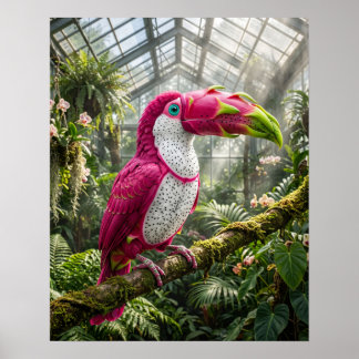 Affiche Toucan du Fruit du Dragon Vibrant