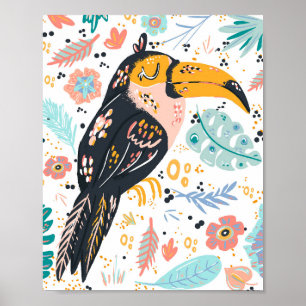 Affiche Toucan tropical