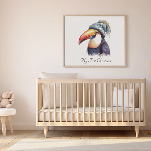 Affiche Toucan Winter Vibes, personnalisation (Créateur téléchargé)