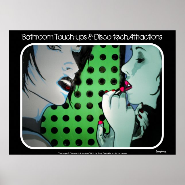 Affiche 'Touch-ups salle de bain & Attractions Disco-tech' (Devant)