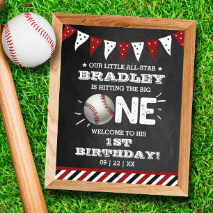 Affiche Toucher Le Grand   Baseball 1er anniversaire