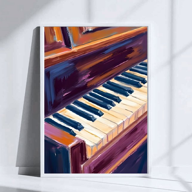 Affiche Touches de piano Peintre Peinture (Créateur téléchargé)