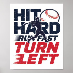Affiche Touchez Hard Run Fast Turn Left Bysebyl Player Kid