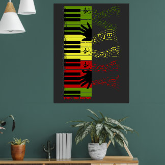 Affiche Touchez le rythme – Musique aux touches de piano c
