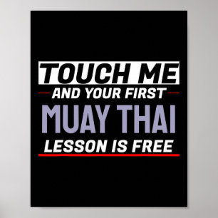 Affiche Touchez-moi et votre premier cours de Muay Thai es