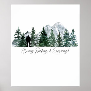 Affiche Toujours à la recherche et à la découverte de Sasq