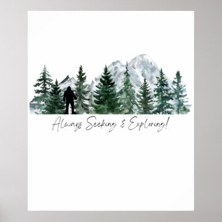 Affiche Toujours à la recherche et à la découverte de Sasq