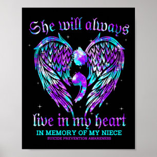 Affiche Toujours Dans Mon Coeur Ma Nièce Prévention Du Sui