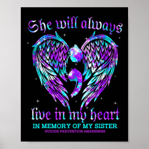 Affiche Toujours Dans Mon Coeur Ma Soeur Prévention Du Sui