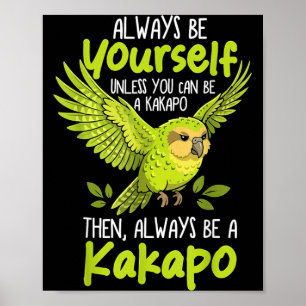 Affiche Toujours être un oiseau Kakapo Nouvelle-Zélande dr