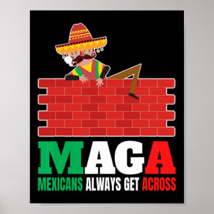 Affiche Toujours faire traverser les hommes drôles anti Me