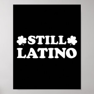 Affiche Toujours latino avec Shamrock Saint-Patrick