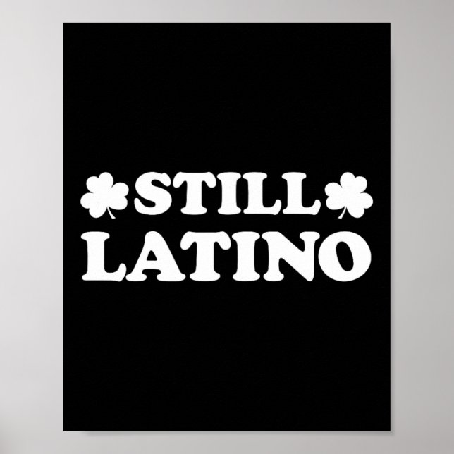 Affiche Toujours latino avec Shamrock Saint-Patrick  (Devant)