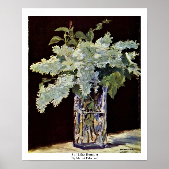 Affiche Toujours Lilac Bouquet Par Manet Edouard (Devant)