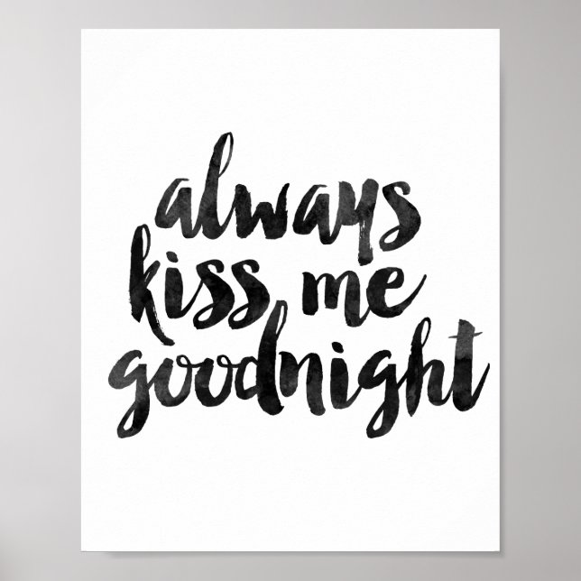 Affiche Toujours M'Embrasser Bonne nuit (Devant)