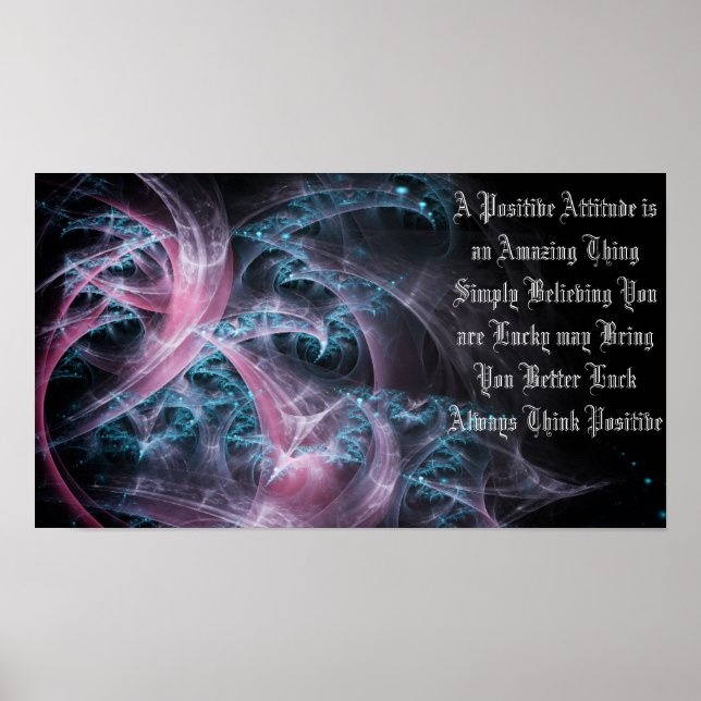 Affiche Toujours penser positif (Devant)