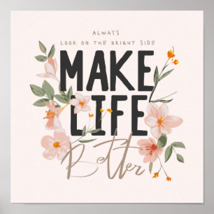 Affiche Toujours regarder du côté lumineux