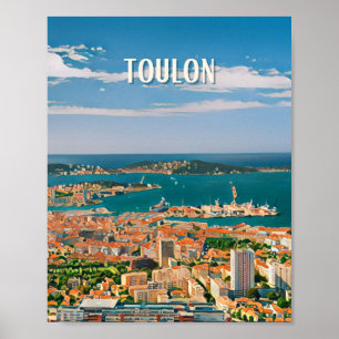 Affiche Toulon Photo Vintage