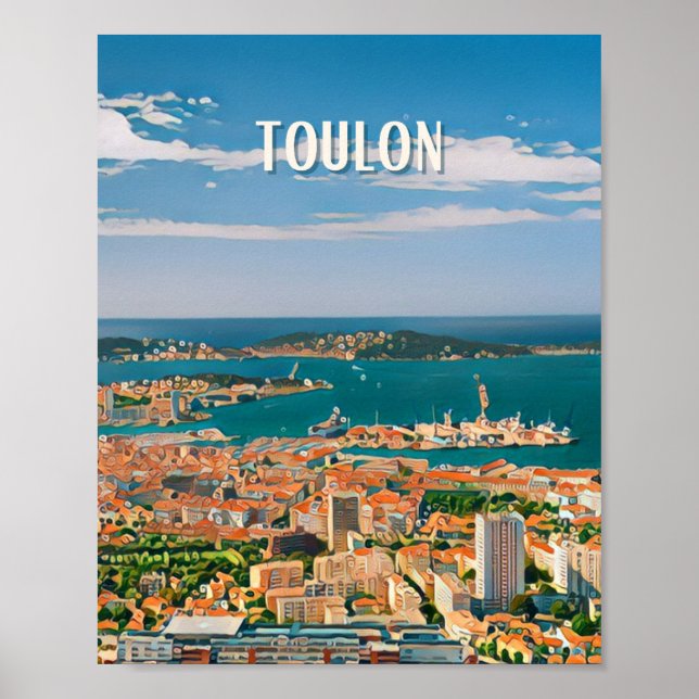 Affiche Toulon Photo Vintage (Devant)