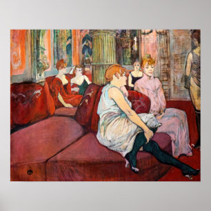 Affiche Toulouse-Lautrec - At the Salon, rue des Moulins