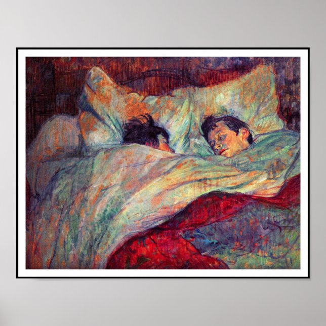 Affiche Toulouse-Lautrec - Couple In Bed (Devant)