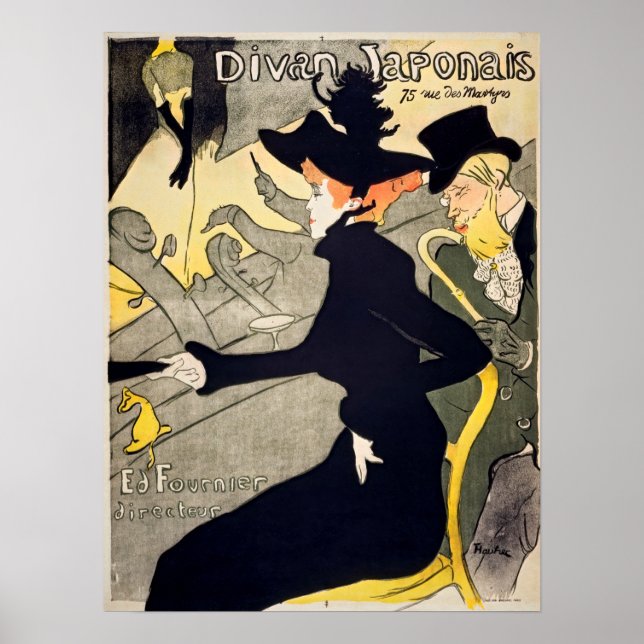 Affiche Toulouse-Lautrec - Divan Japonais (Devant)