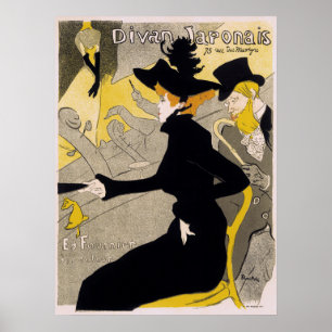 Affiche TOULOUSE-LAUTREC - DIVAN JAPONAIS c. 1892