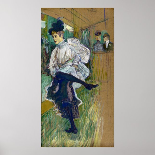 Affiche Toulouse-Lautrec - Jane Avril Dancing (Devant)