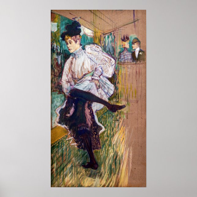 Affiche Toulouse-Lautrec - Jane Avril Dancing (Devant)