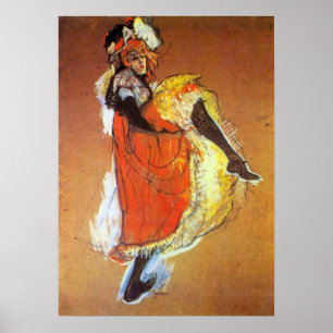 Affiche Toulouse-Lautrec - Jane Avril Dancing