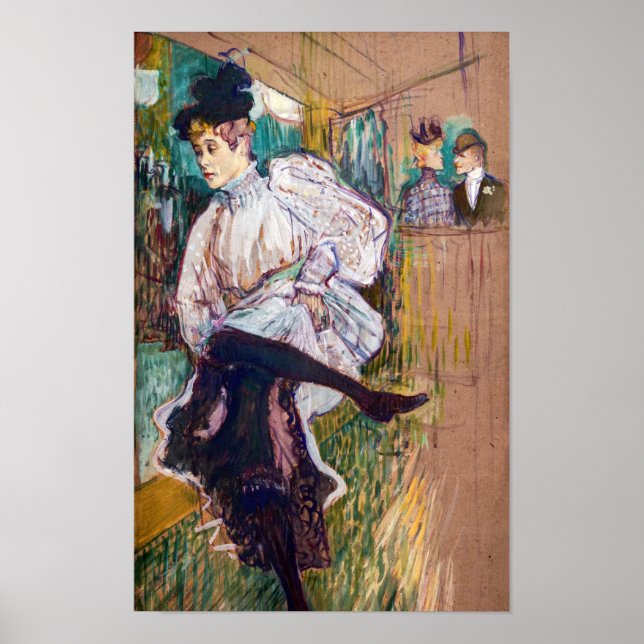 Affiche Toulouse-Lautrec - Jane Avril dansant (Devant)