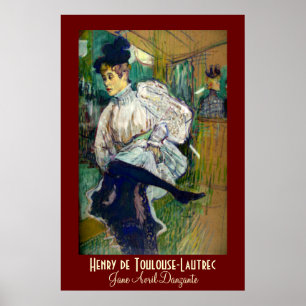 Affiche Toulouse-Lautrec : Jane Avril Danzante