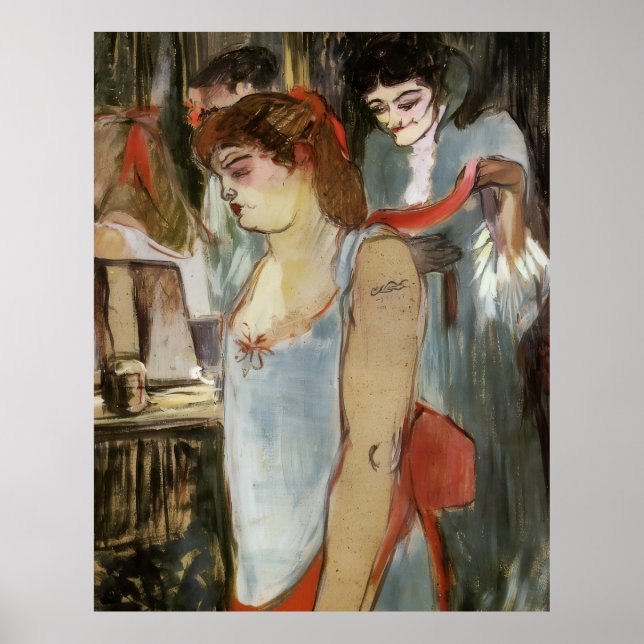 Affiche Toulouse-Lautrec - La Femme Tatouée (Devant)