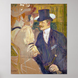 Affiche Toulouse-Lautrec - L'Anglais au Rouge