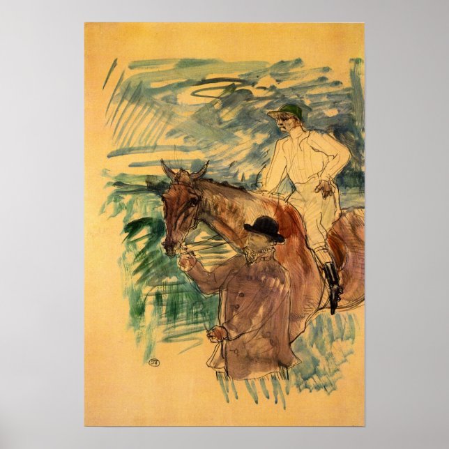 Affiche Toulouse-Lautrec - Le Jockey 3 (Devant)